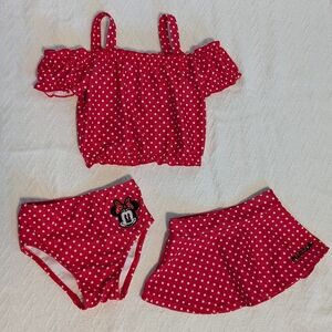 Disney Red Polka Dot Minnie Mouse Swimwear Set